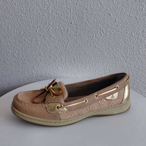 Sperry Shoes - SOLD SOLD SOLD Linen Eyelet Gold/Tan Boat Shoes
